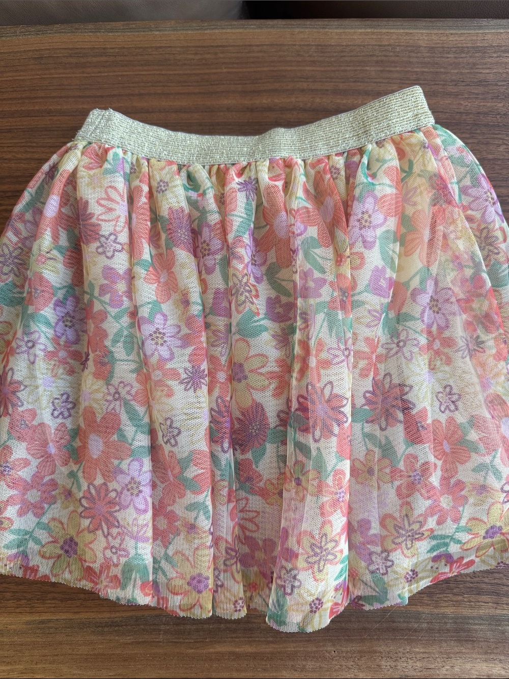 Kids Headquarters Pastel Floral Pleated Skirt - Pink, Mint, Lavender, Peach